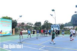Giao hữu pickleball giữa các cơ quan, đơn vị trực thuộc Cục Chính trị